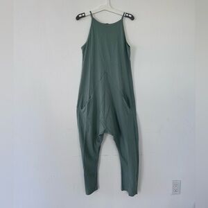 NWOT Iara  Peruvian Pima Cotton Sage Green Jumpsuit Size S